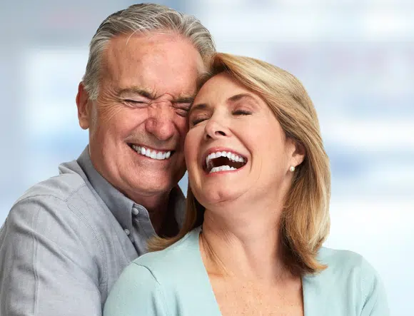 Senior Couple Dental Implants Cosmetic Dentistry